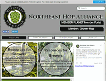 Tablet Screenshot of northeasthopalliance.org